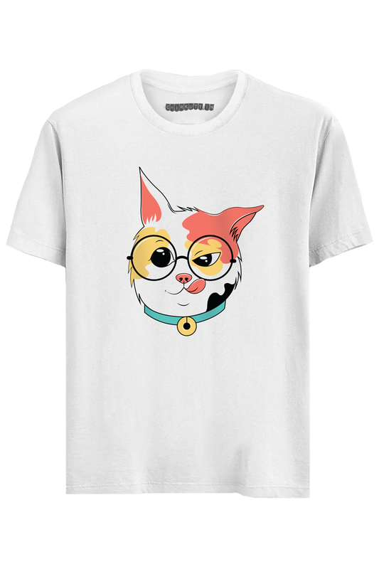 Crazy Kitty Half Sleeves T-Shirt