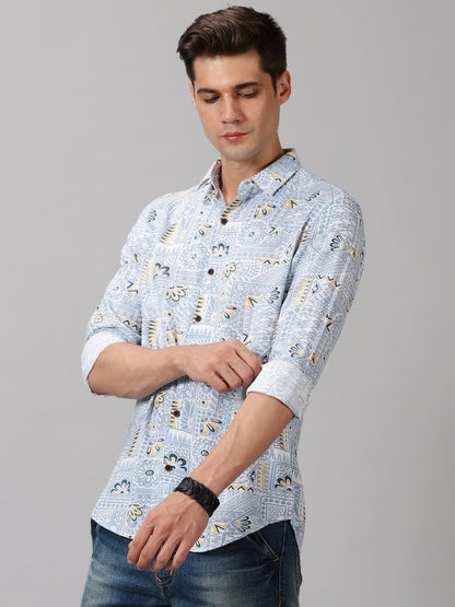 Paisley Mosaic Full-Sleeve Casual Shirt