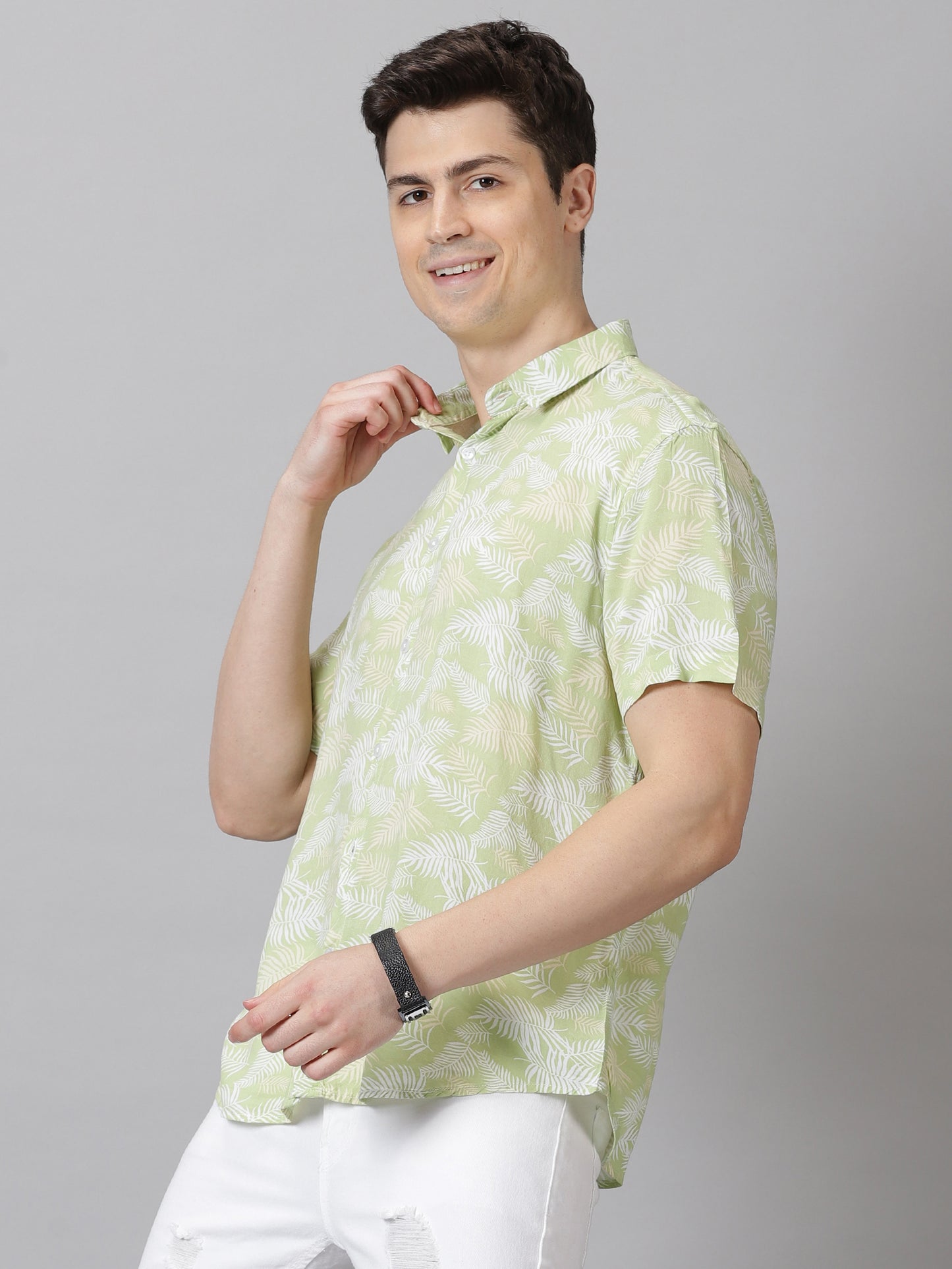 Green Botanics Half-Sleeve Casual Shirt