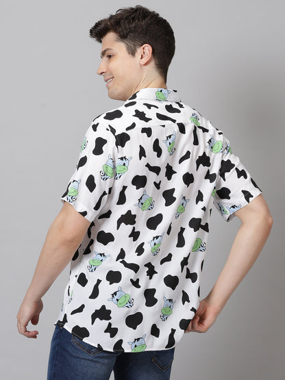 Moo-dorable Half Sleeve Casual Shirt