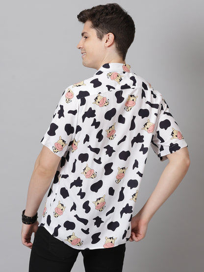 Moo-velous Half-Sleeve Casual Shirt