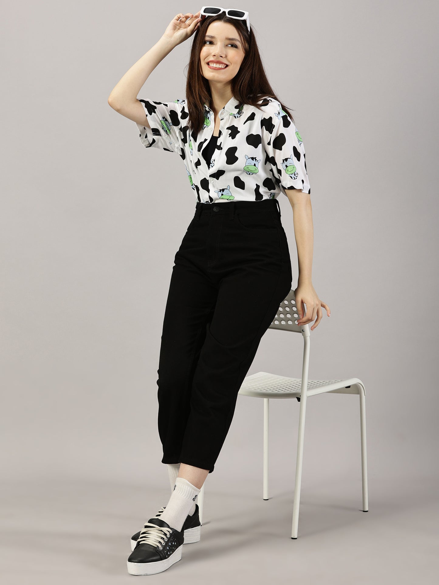 Moo-dorable Half Sleeve Casual Shirt