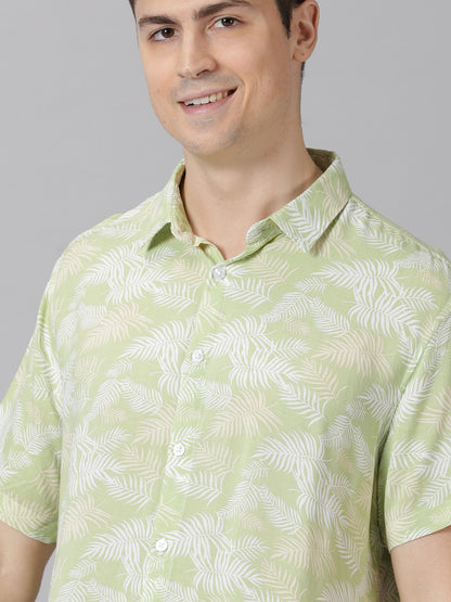 Green Botanics Half-Sleeve Casual Shirt