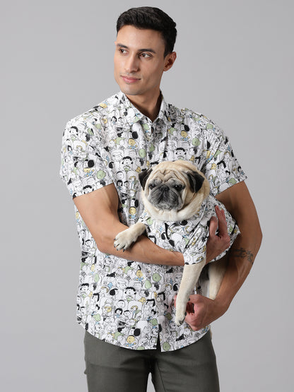 Comic Burst Human & Dog Shirt Combo