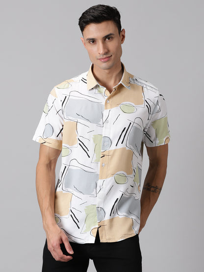 GeoVibe Half-Sleeve Casual Shirt