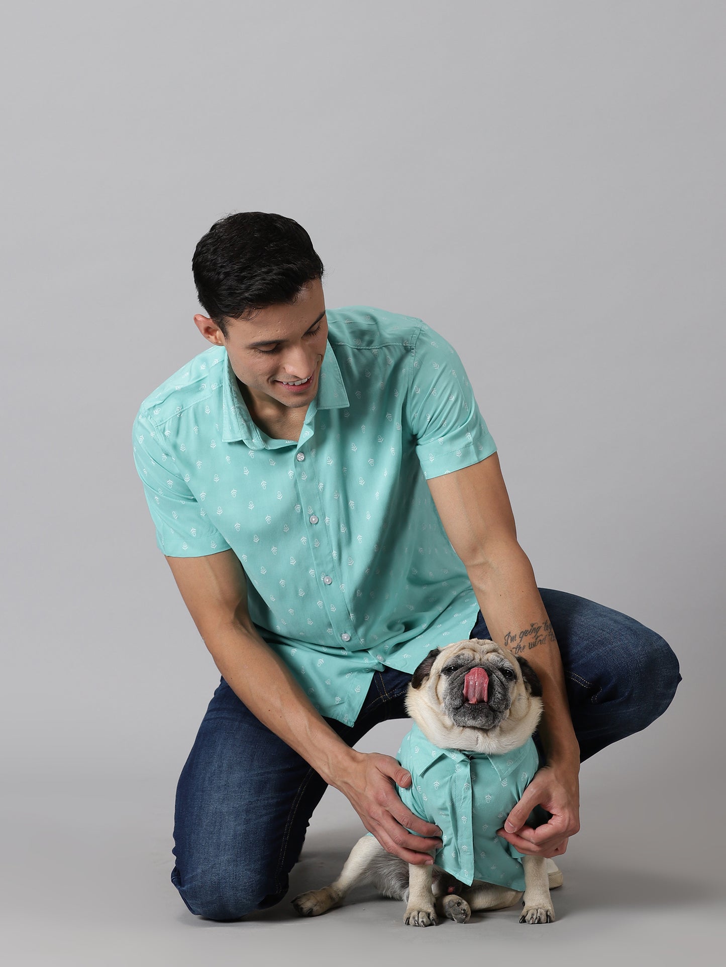 Minty Breeze Human & Dog Shirt Combo