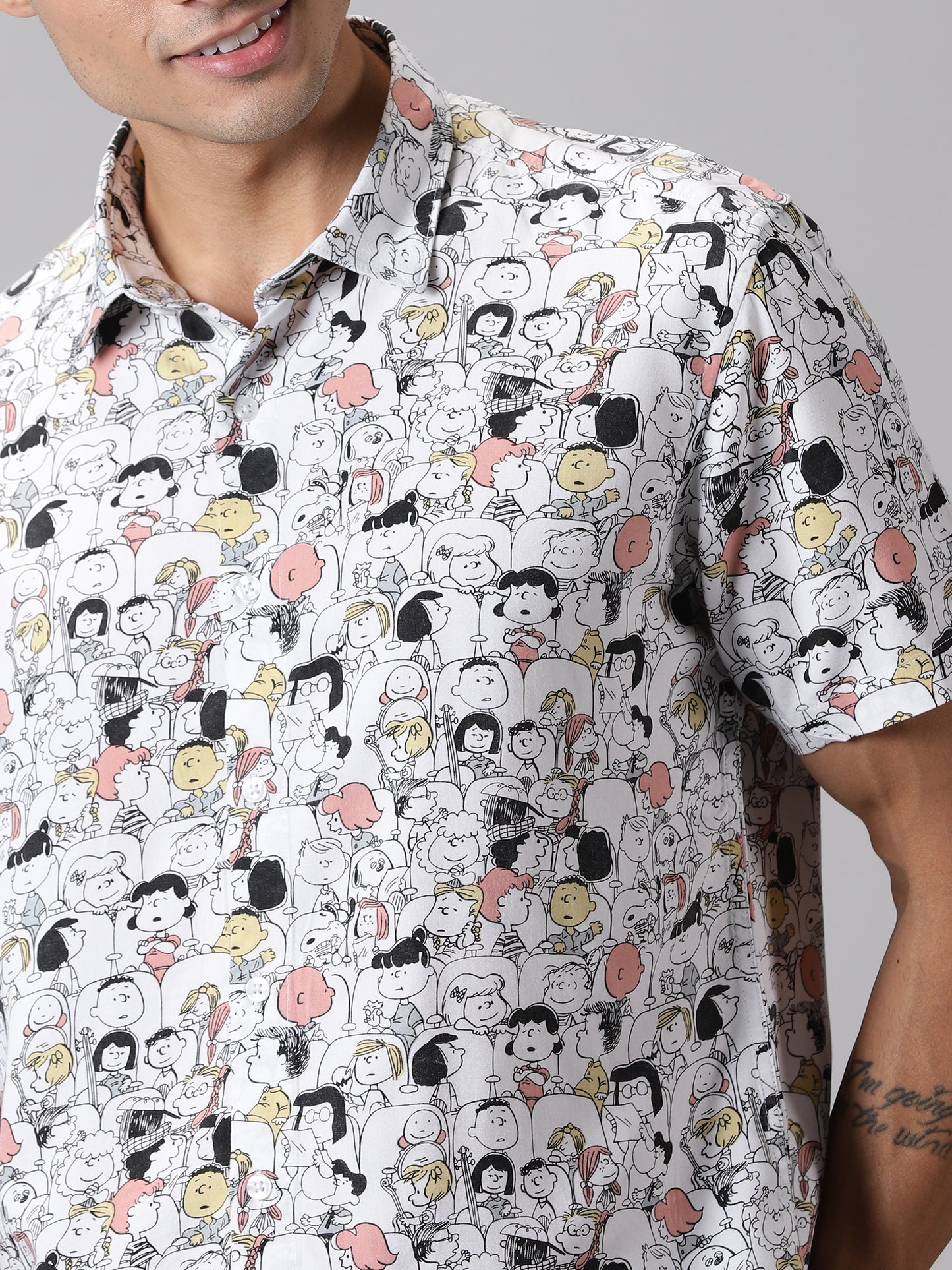 Comic Craze Half-Sleeve Casual Shirt