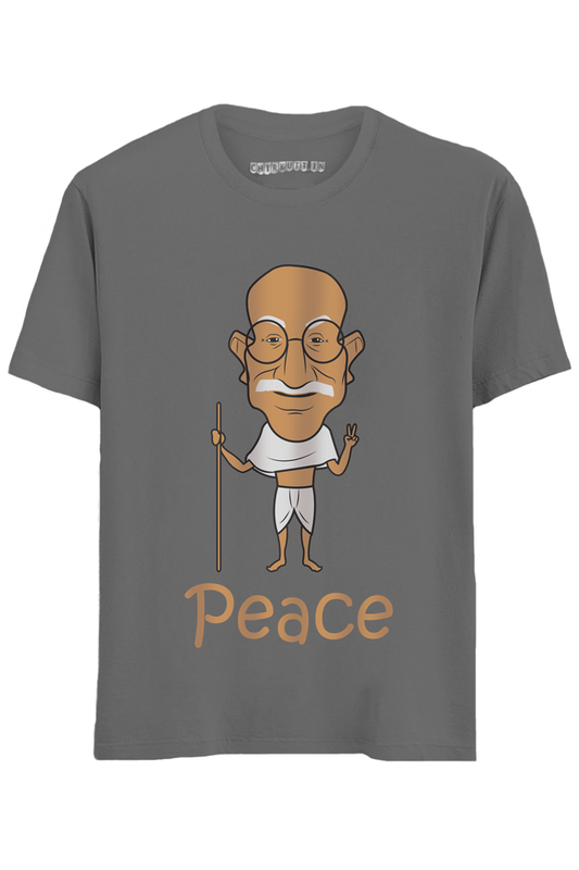 Baapu Peace Half Sleeves T-Shirt