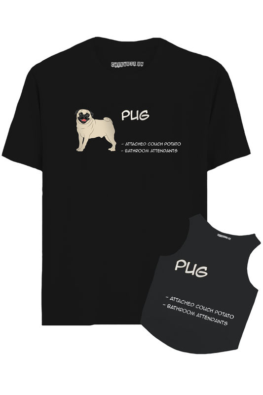 Pug Hooman And Dog Combo T-Shirt