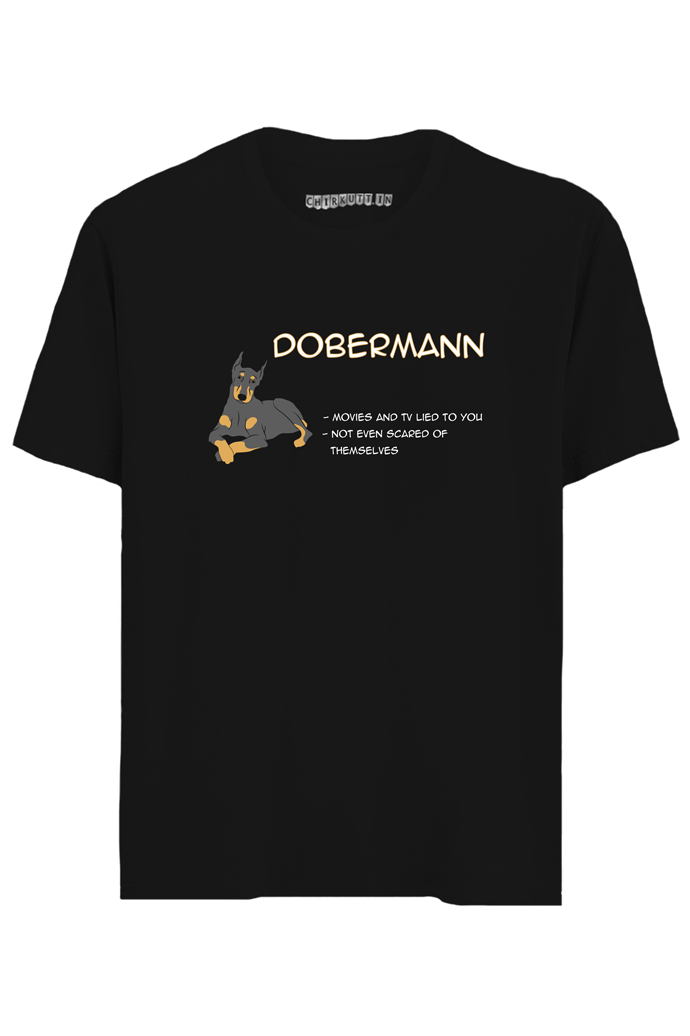 Doberman Half Sleeves T-Shirt