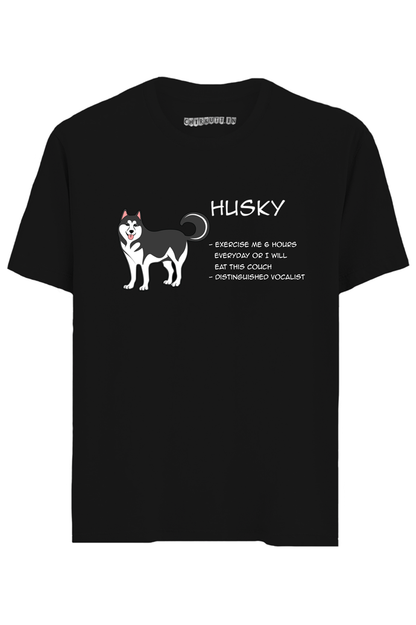 Husky Half Sleeves T-Shirt