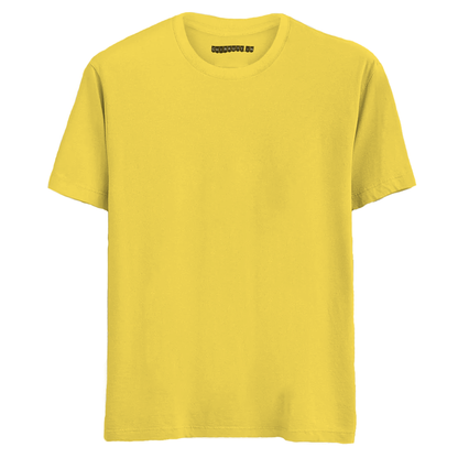 Solid Yellow Half Sleeves T-Shirt